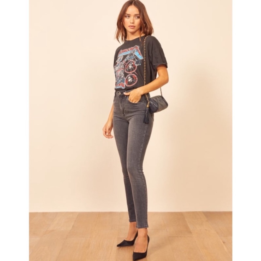 Reformation Gibson Wash High Rise Skinny Jeans